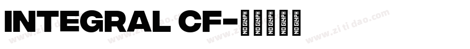 integral CF字体转换